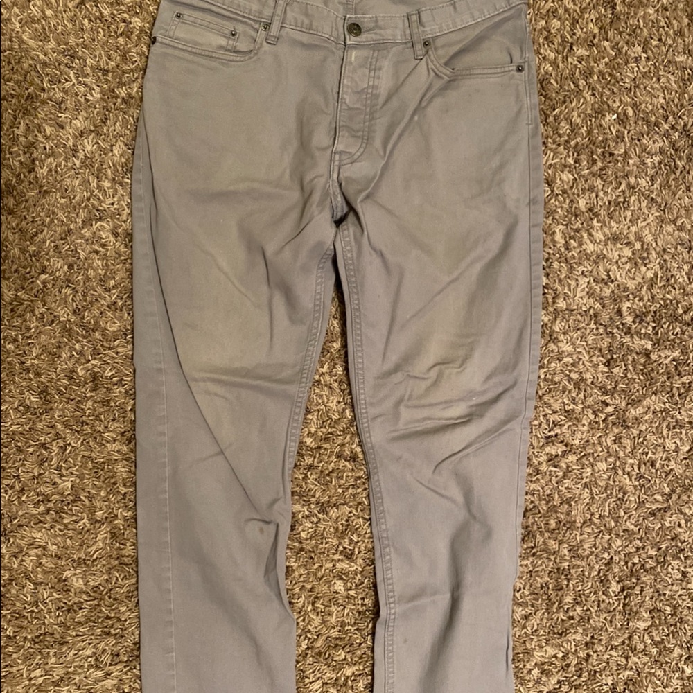 H&M men’s grey slim fit pants size 32